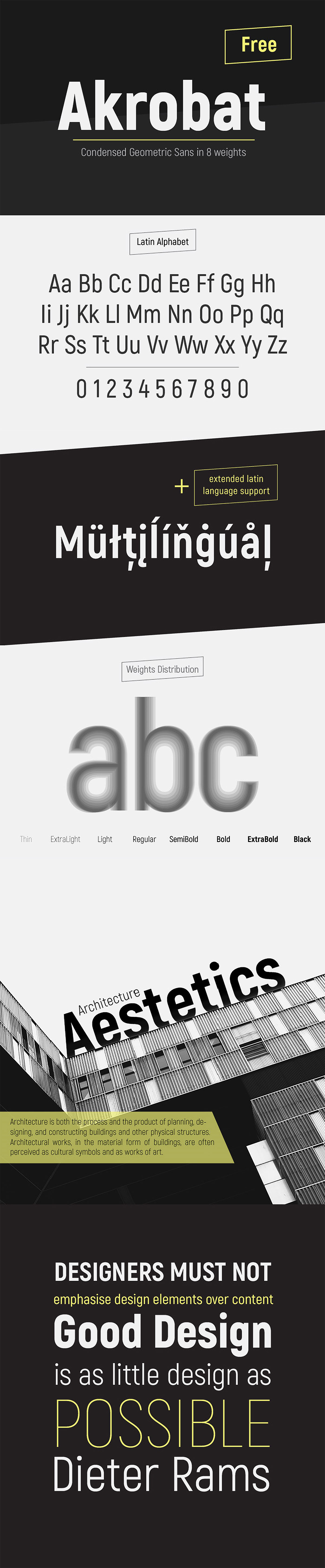 Akrobat - Modern sans-serif font family