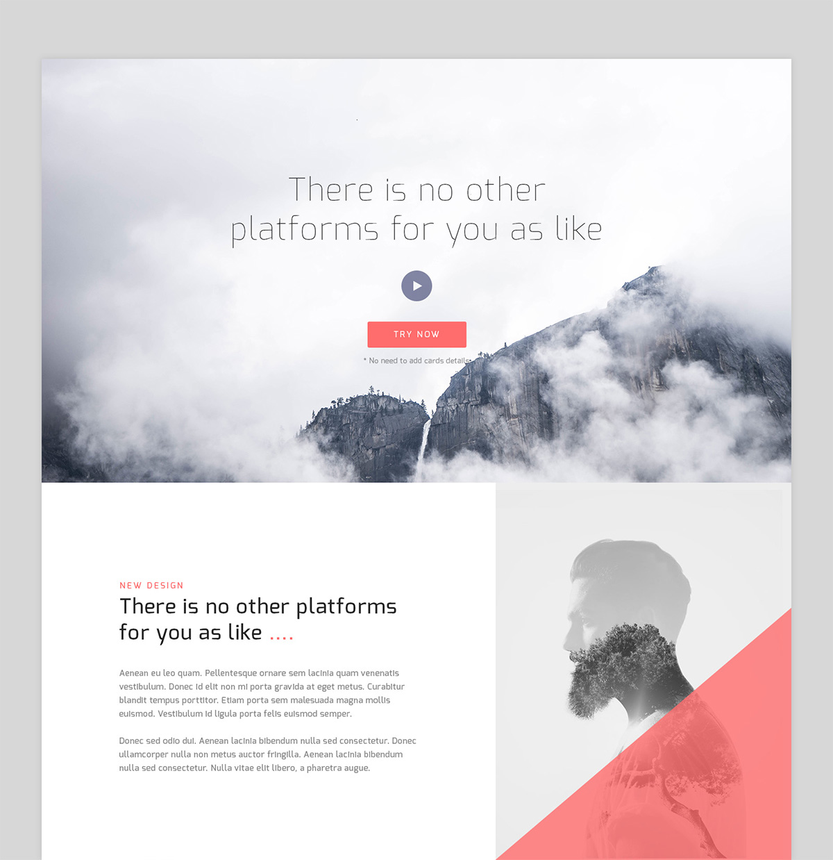 Free PSD Website Corporate Landing Page