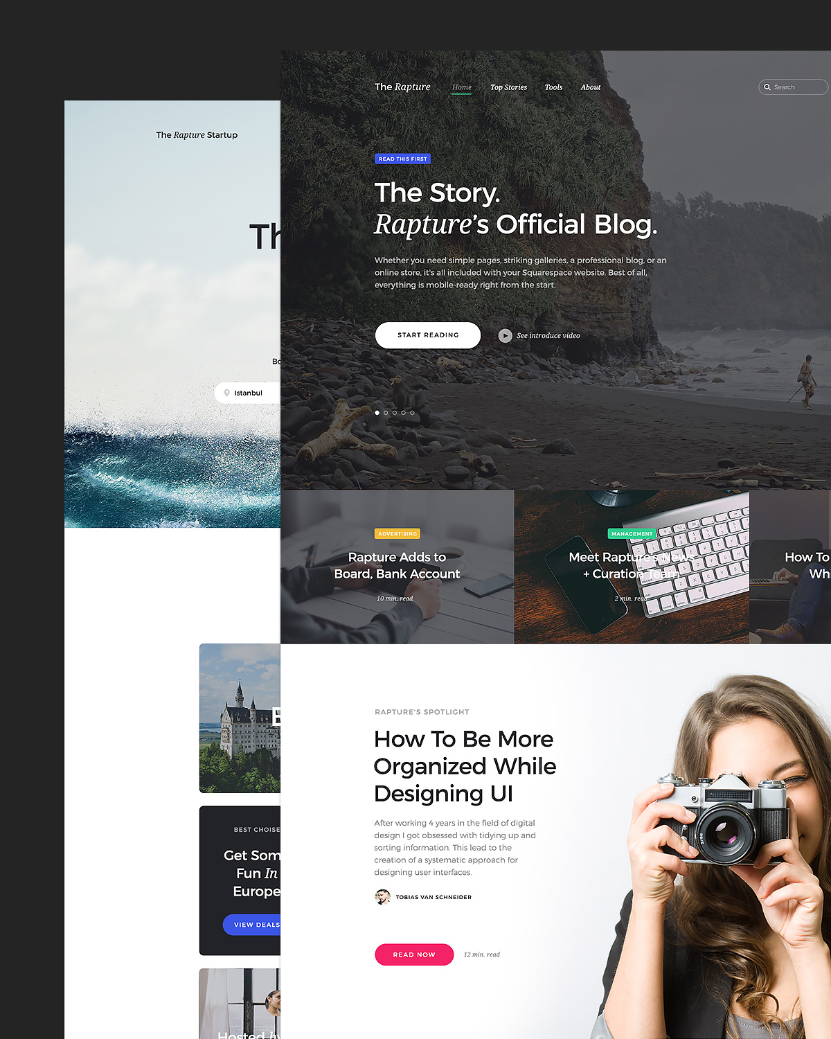 The Rapture Startup UI Kit - Free Demo