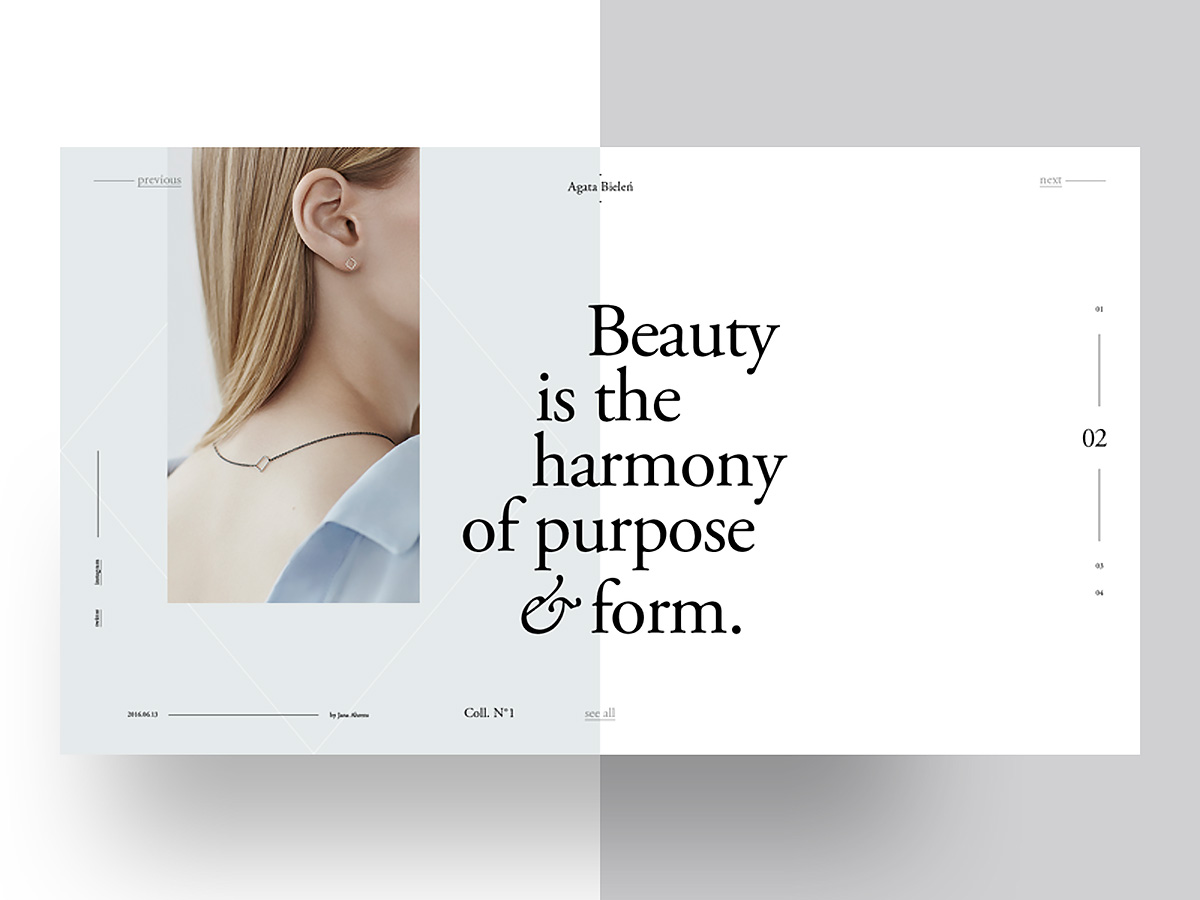 Agata Bielen: Free PSD Magazine Template