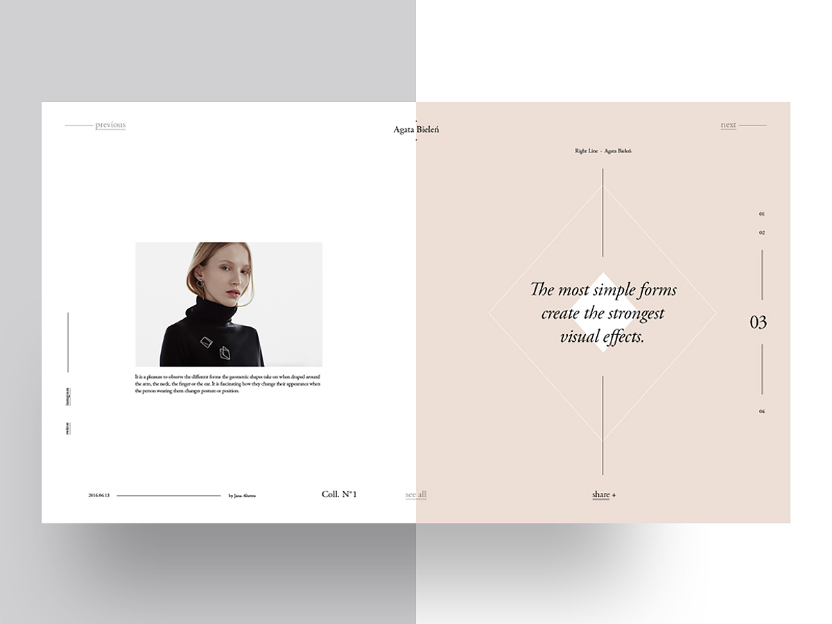 Agata Bielen: Free PSD Magazine Template