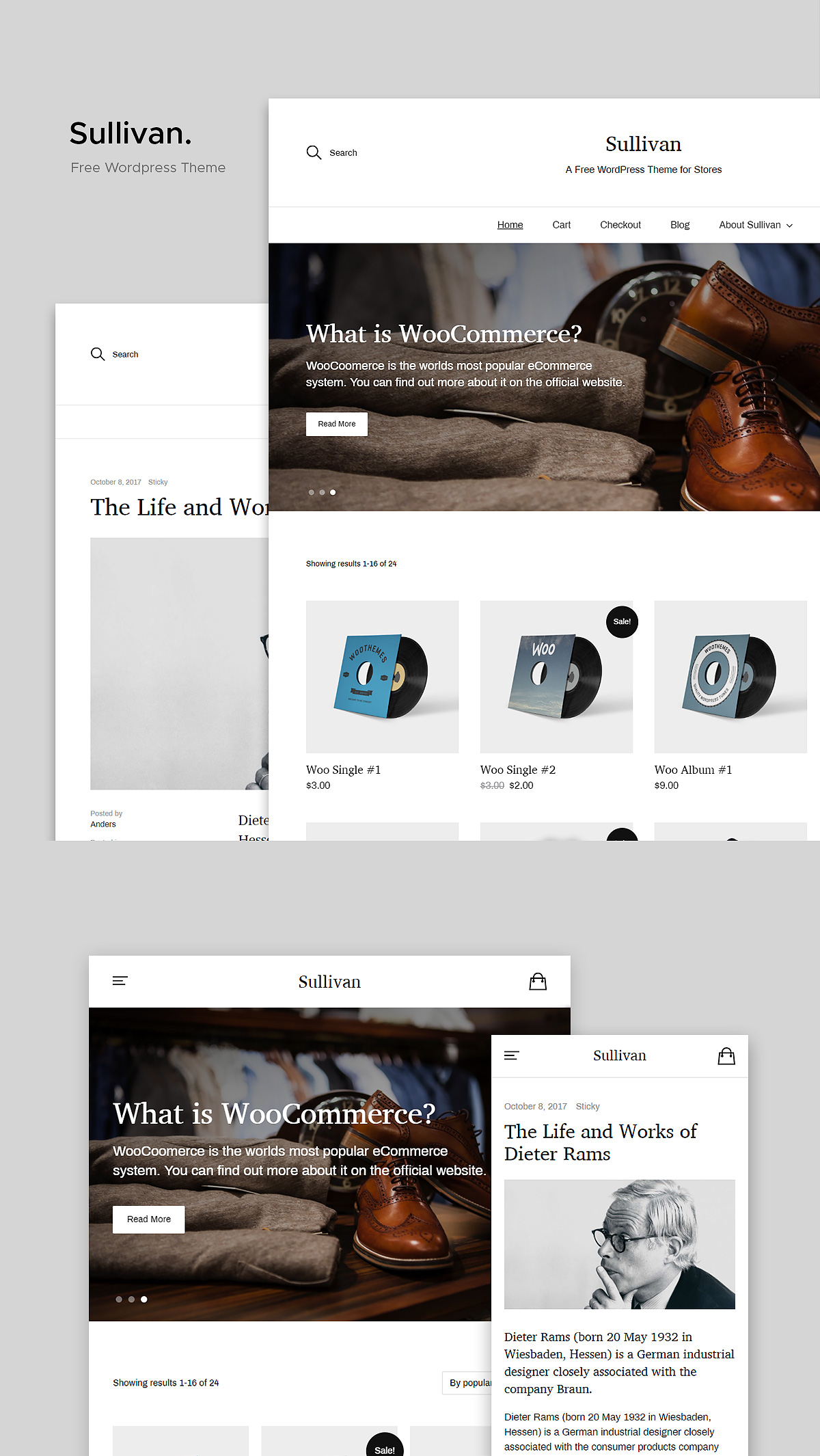 Sullivan - Free WordPress Theme With WooCommerce Support