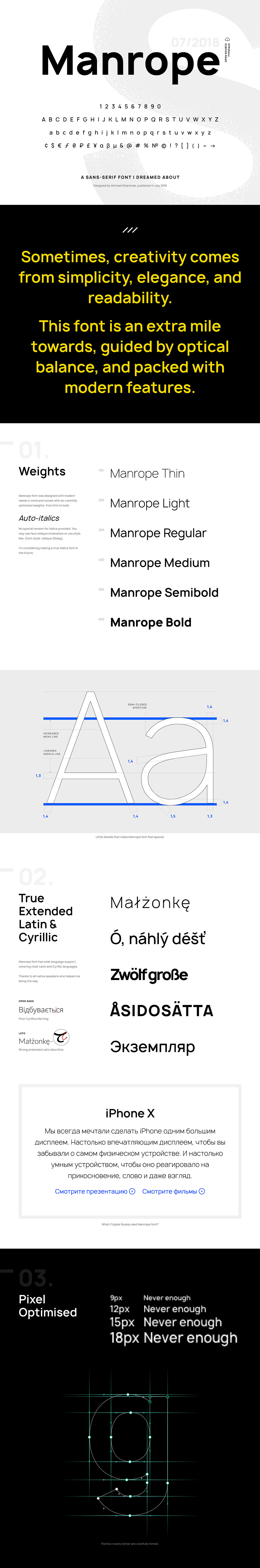 Manrope - Modern Geometric Sans Serif Free Font