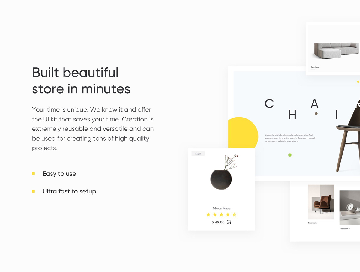 Creation Shop UI Kit Free Sample - 3