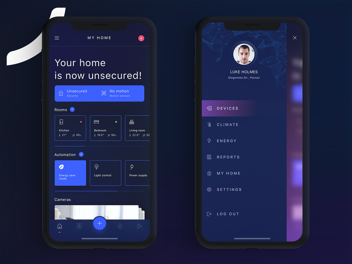 HIVO Smart Home Free UI Kit 02