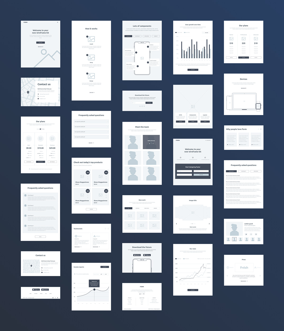 Form - Free Wireframe Kit 02