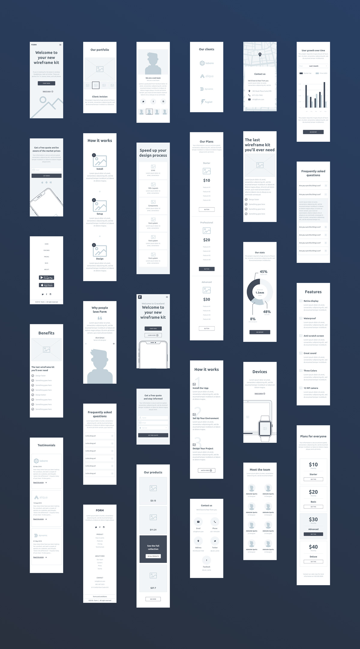 Form - Free Wireframe Kit 03