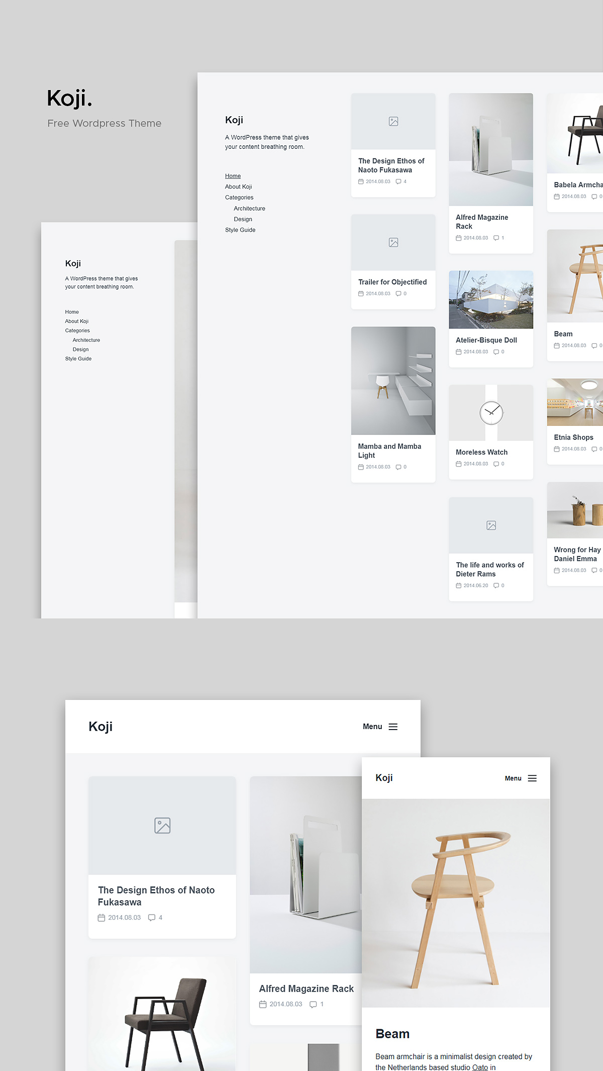 Koji - A Clean and Lightweight WordPress Theme