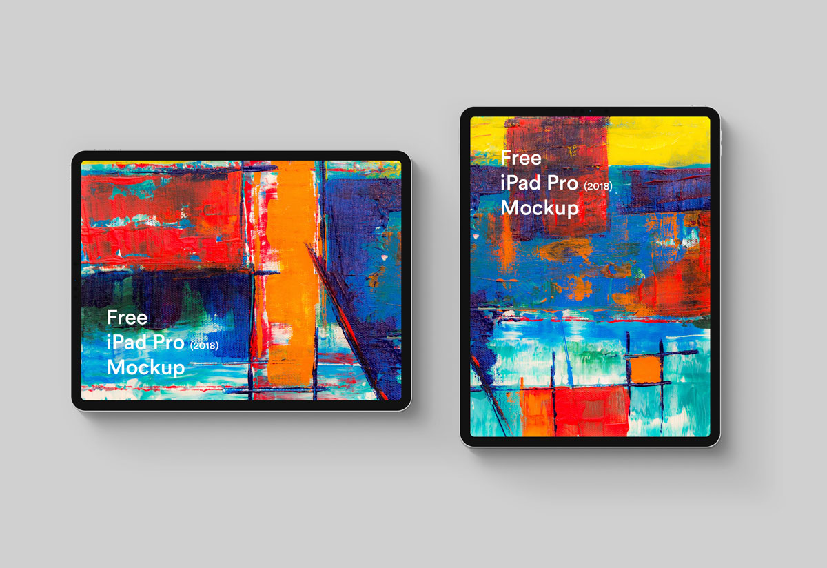 Free iPad Pro 2018 Mockup 02