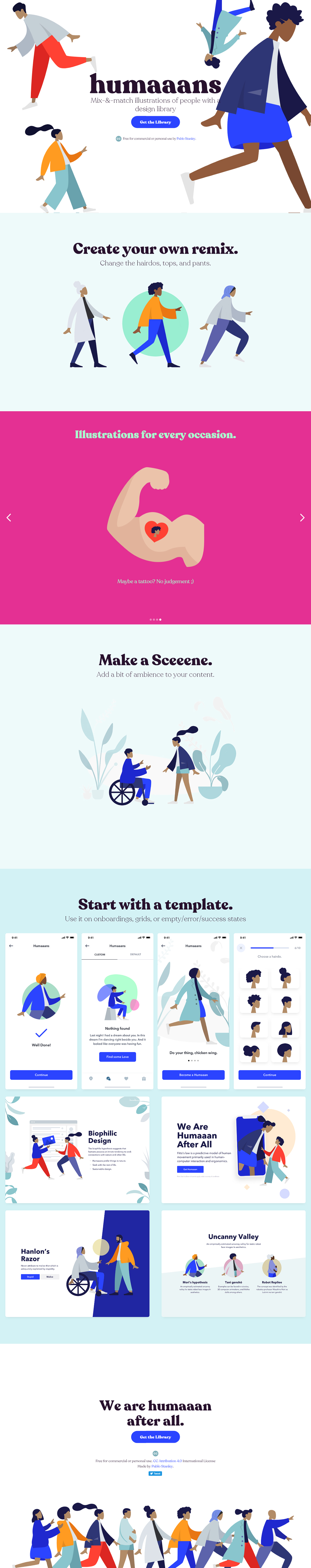 Humaaans: Mix-and-Match Illustration Library