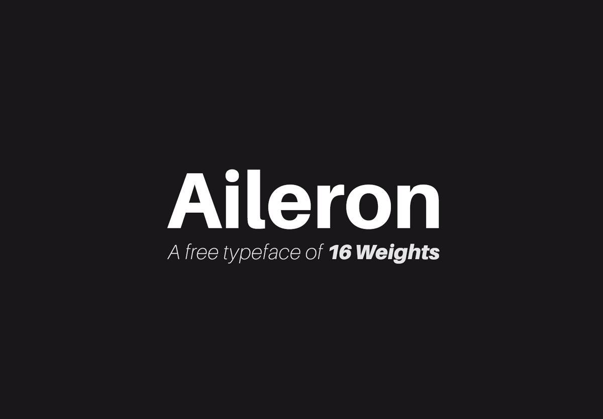 Aileron - Neo-Grotesque Sans-Serif Free Font 01