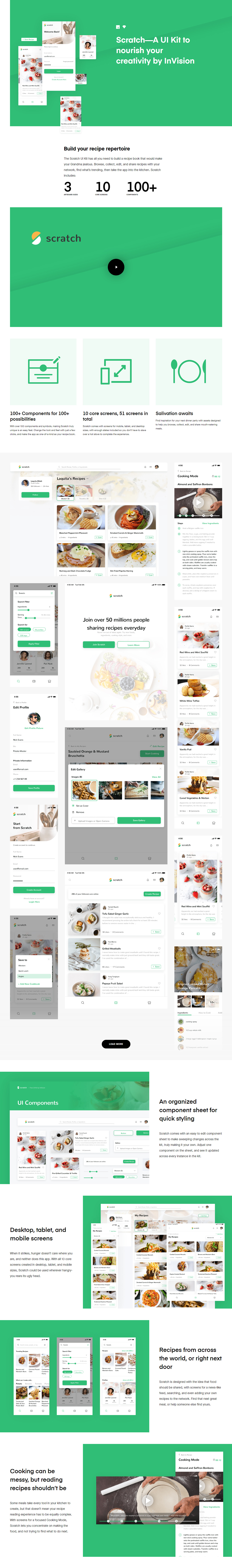 Scratch - Free Recipe UI Kit