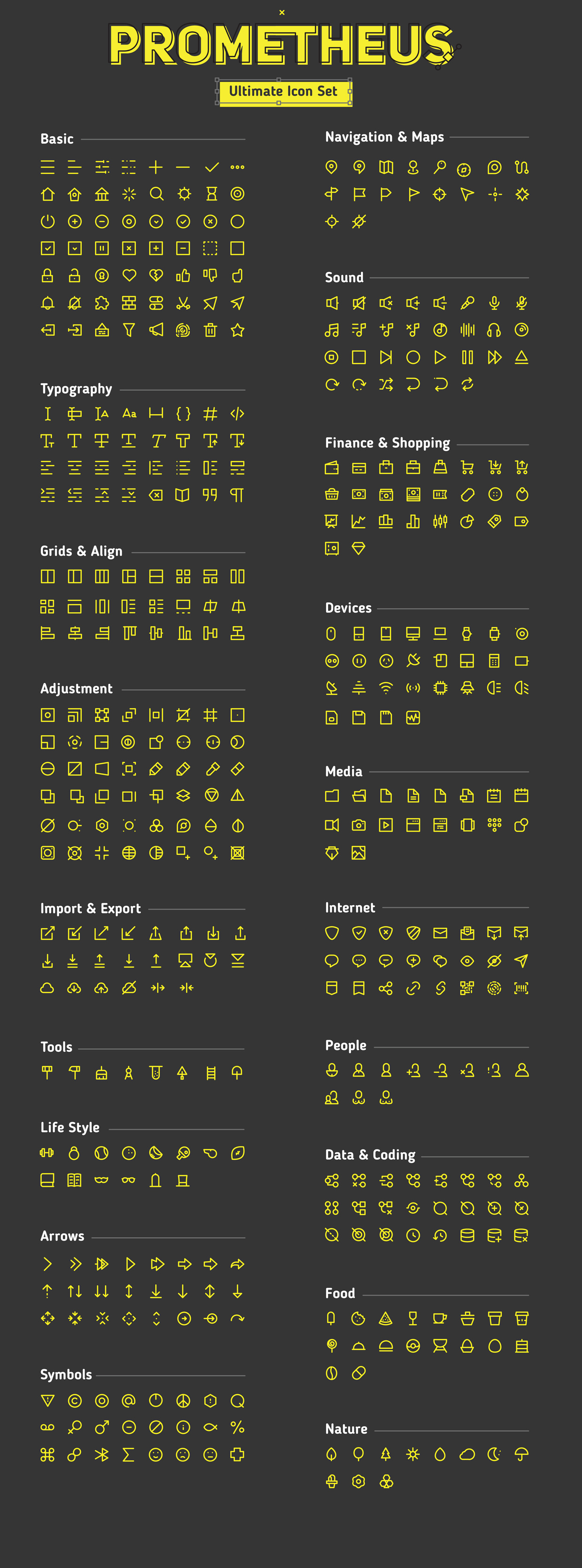 Prometheus Free Icon Set