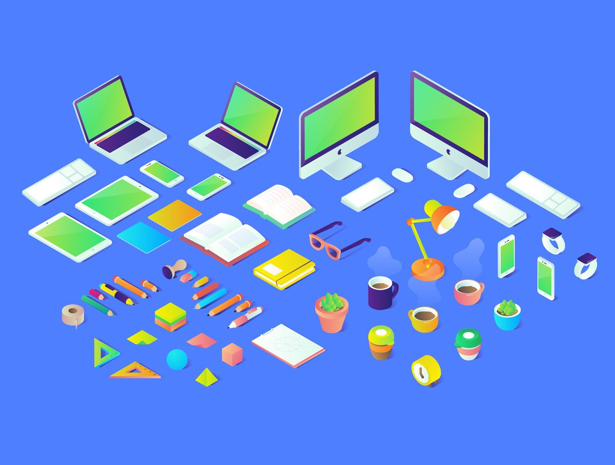 Free Isometric Illustrations