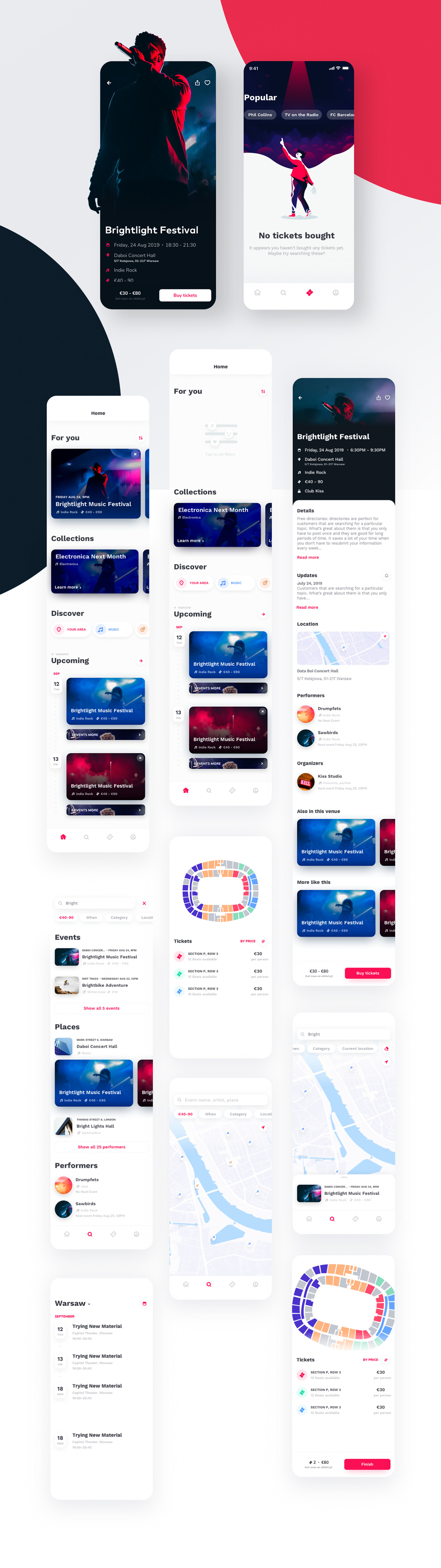 Ticketapp Free UI Kit