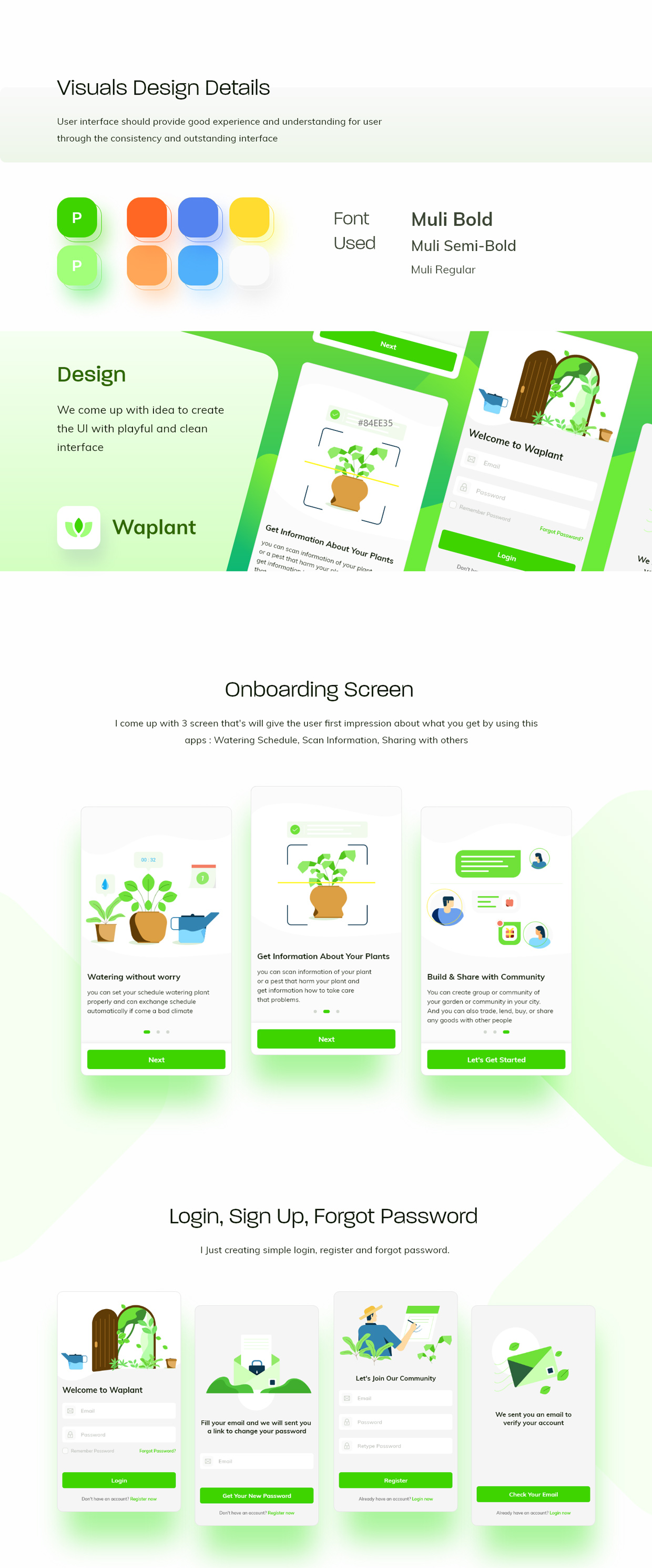 Waplant Mobile Apps Free UI kit 01