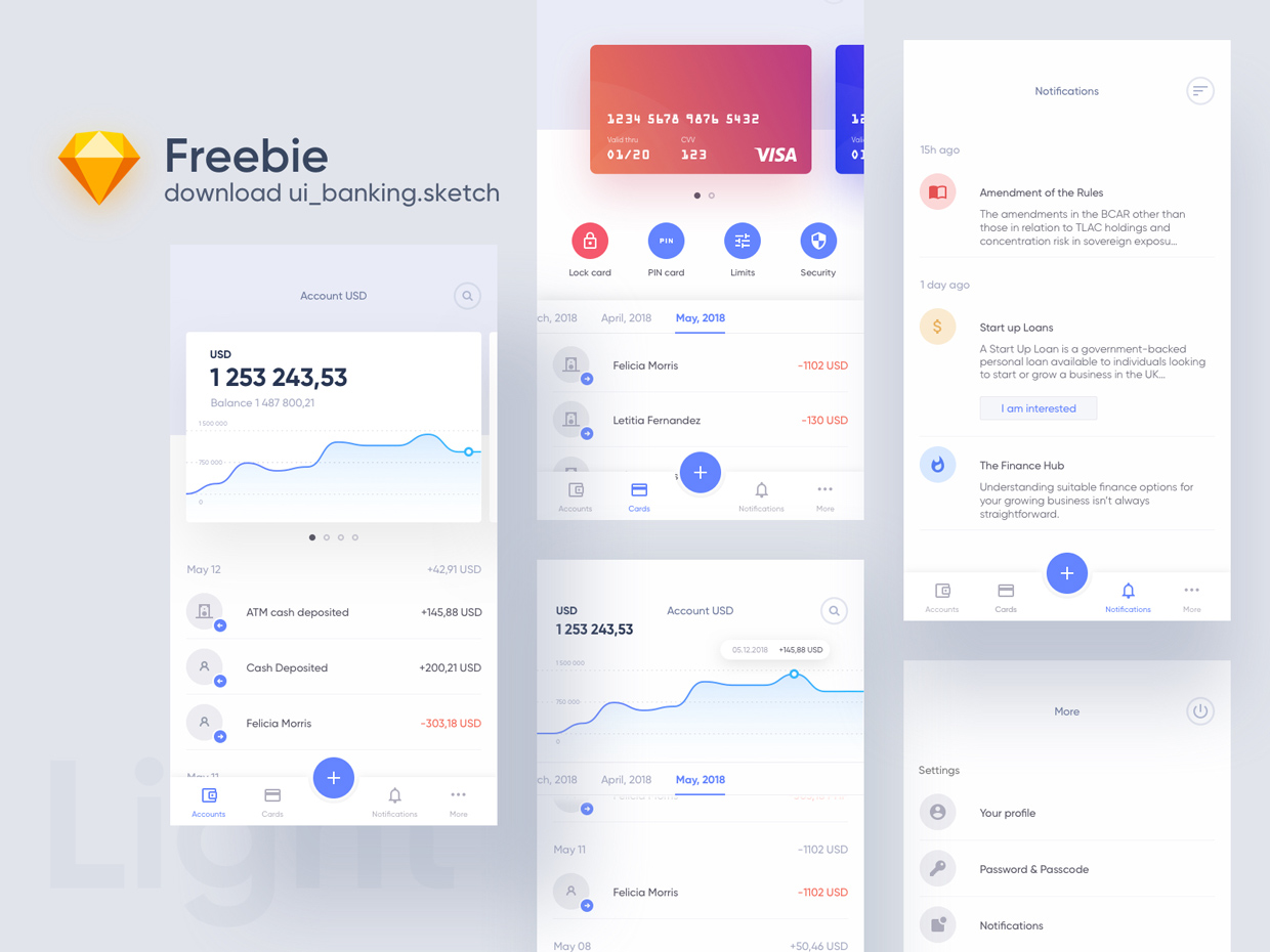 Banking Free UI Kit 02