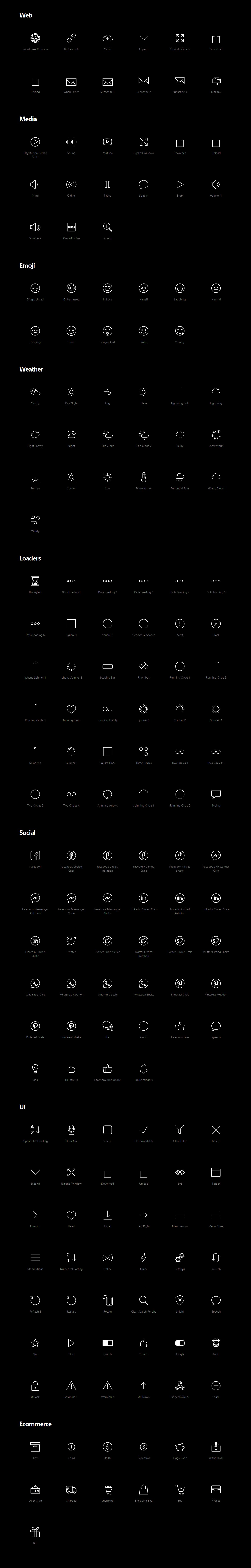 Animated Icons - 200 Free Icons