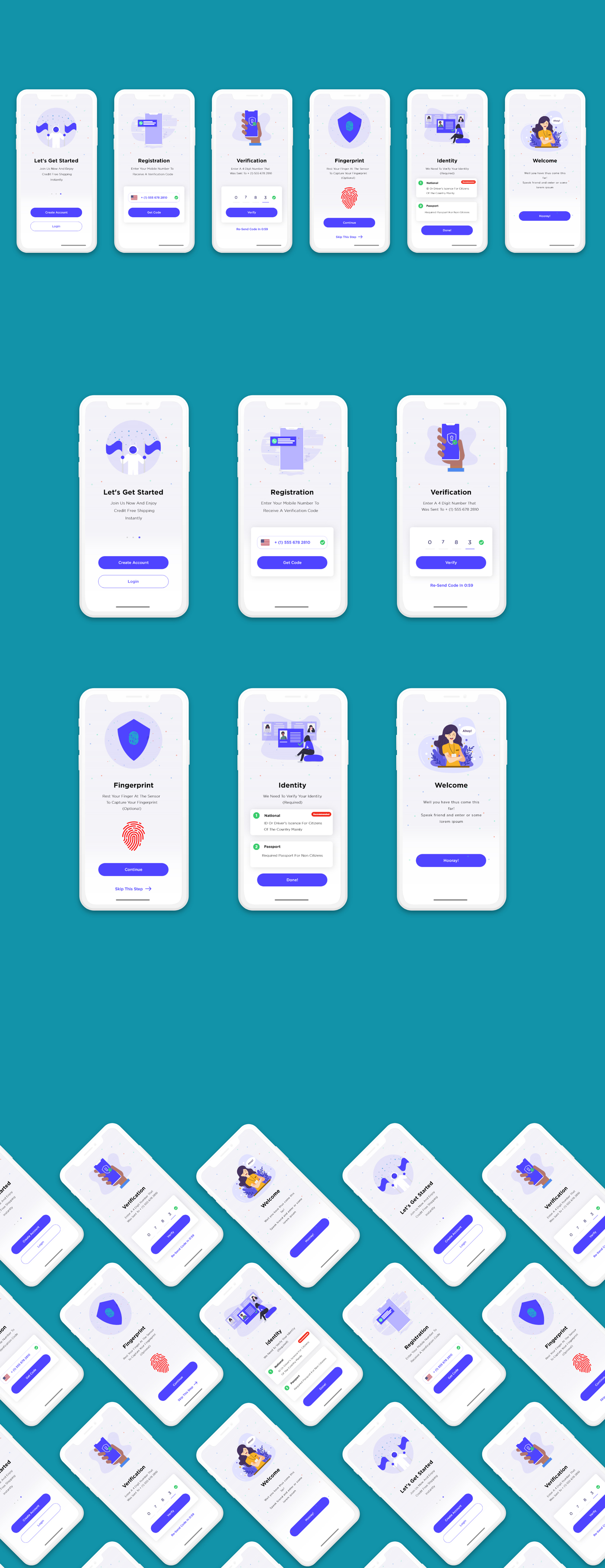 Onboarding Screens Free UI Kit