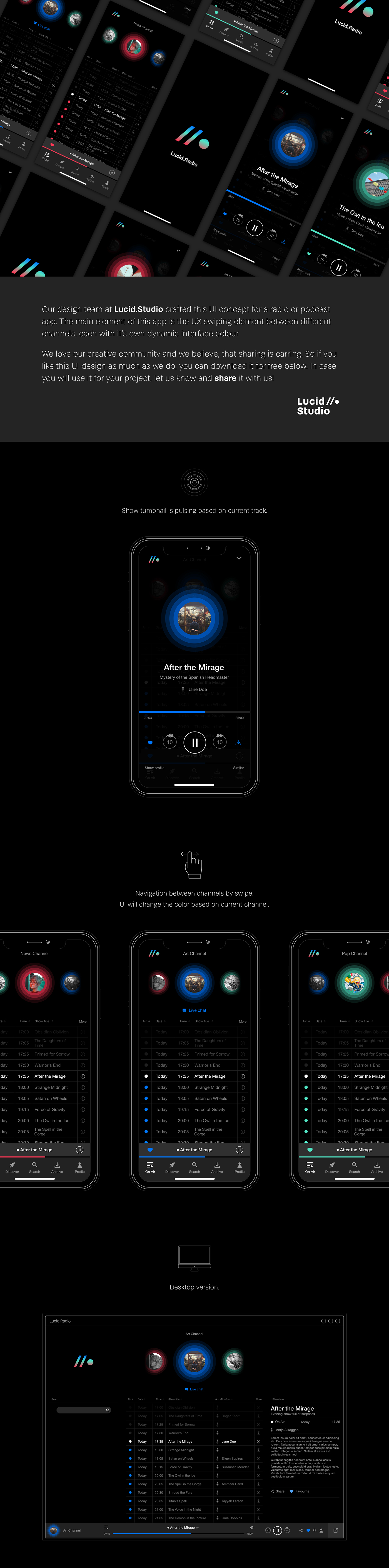 Free Radio App UI Kit