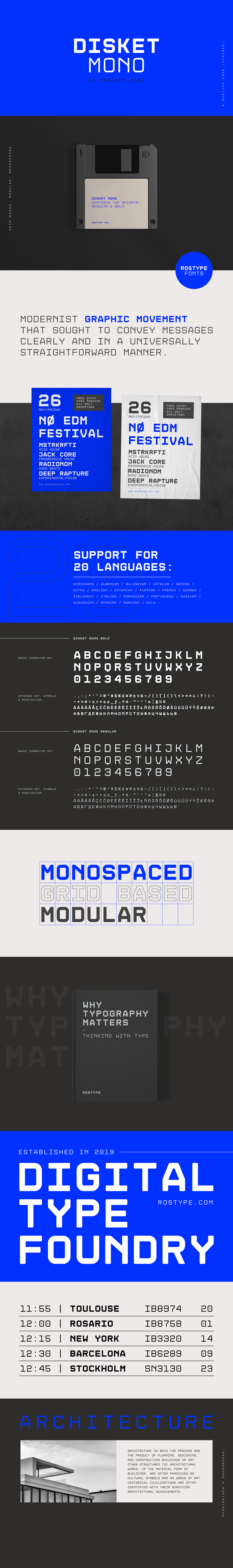 Disket Mono Free Typeface