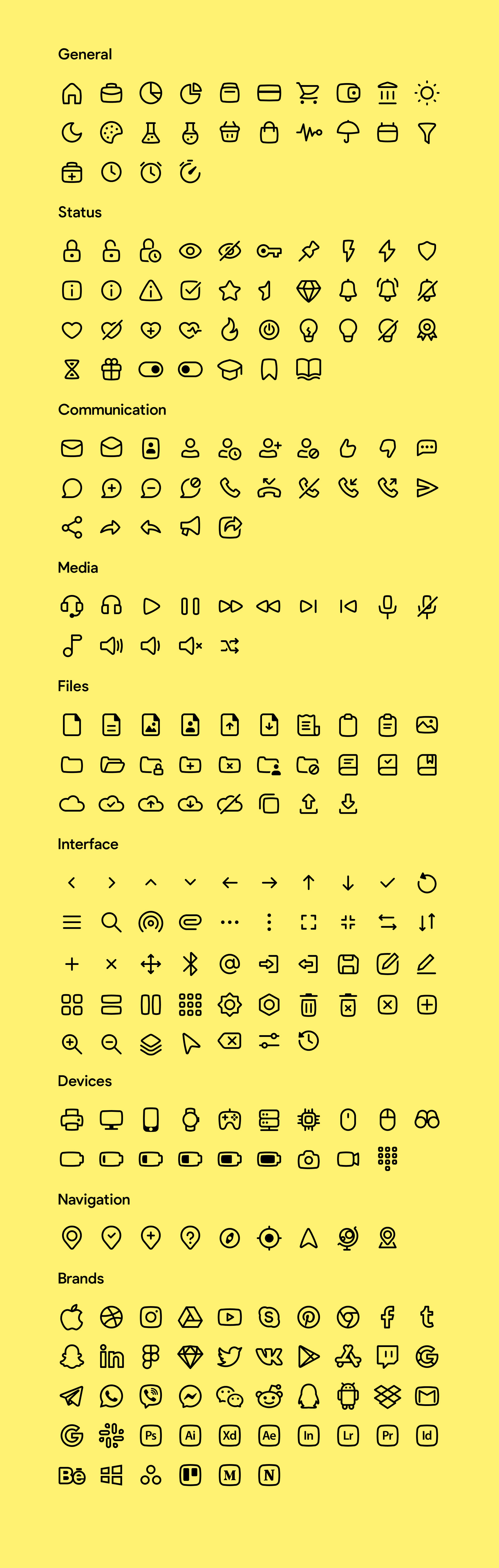 Basil Free Icons - Outline