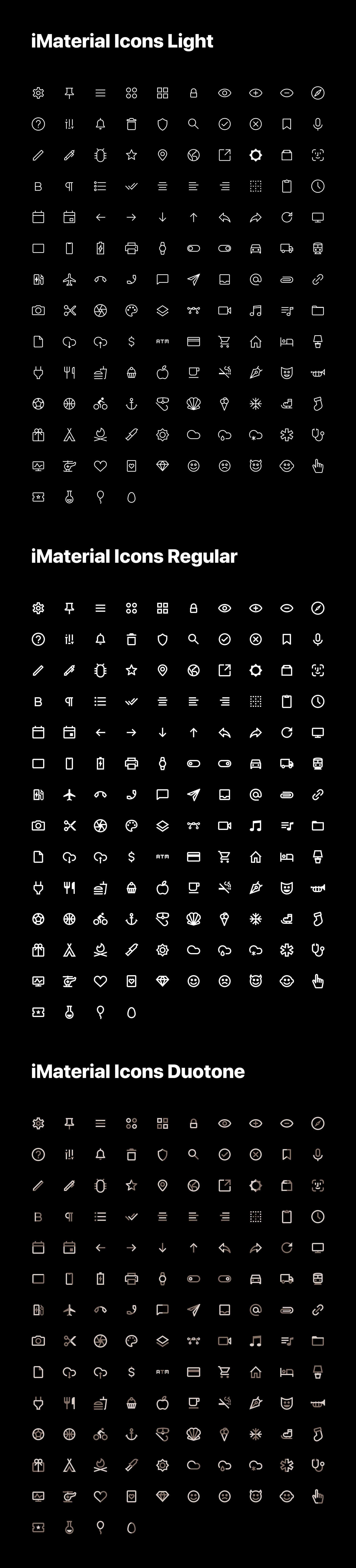 iMaterial Pro 400+ Free Icons