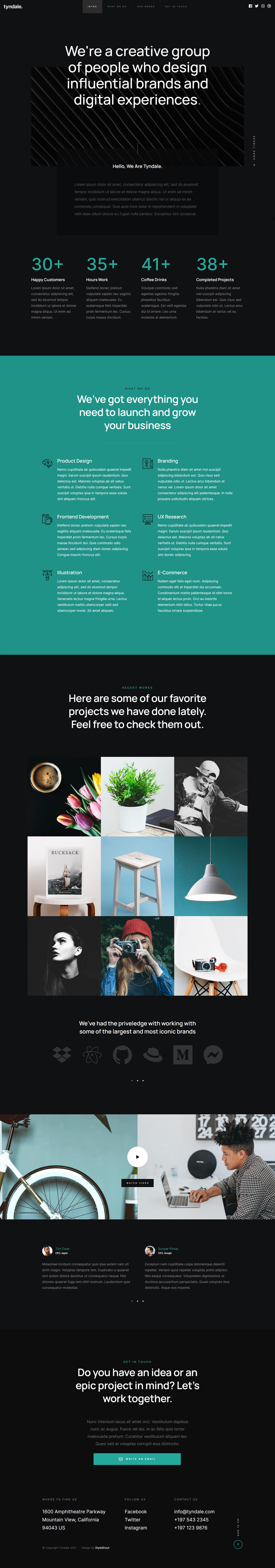 Tyndale — Free HTML Website Template for Agencies