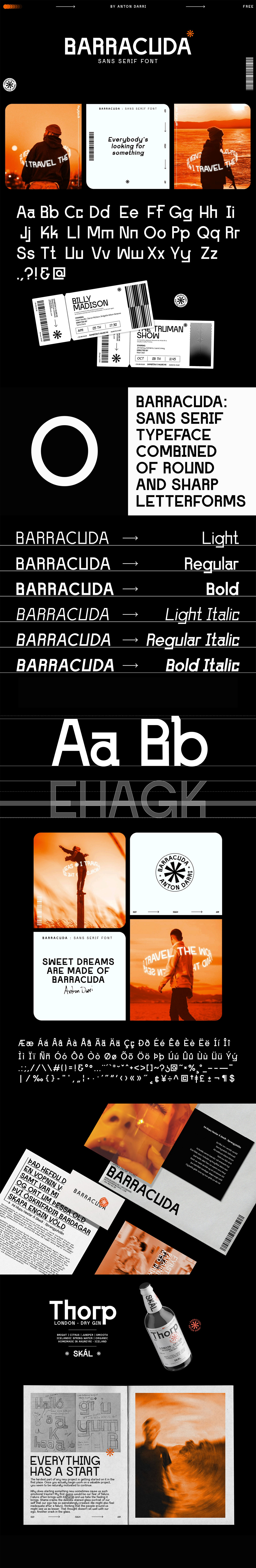 Barracuda Free Typeface