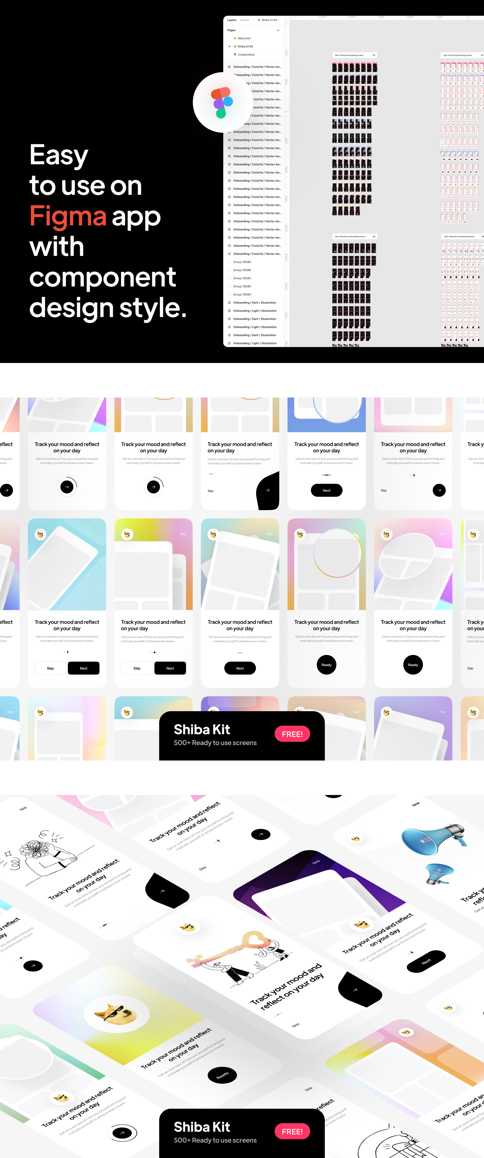 Shiba — Free Onboarding UI Kit for Figma
