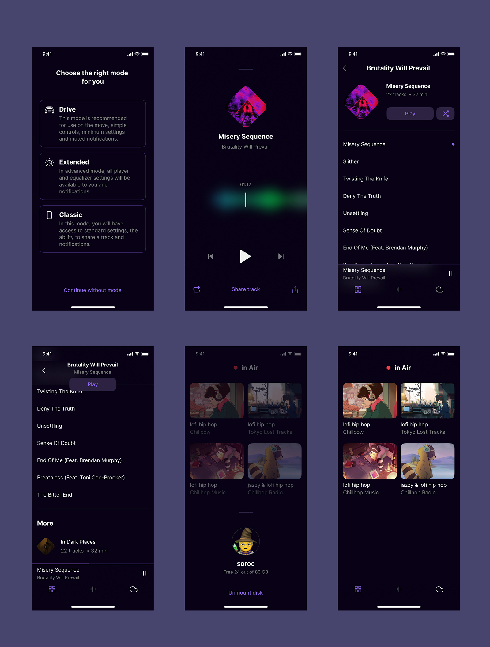 Free UI-Kit Music Player for iOS