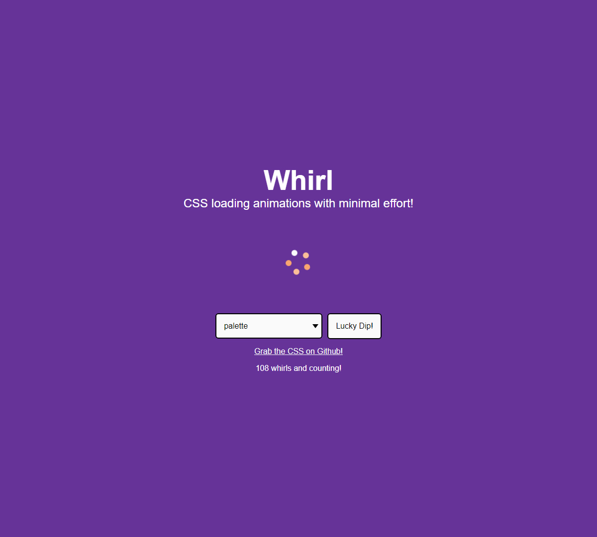 Whirl - Free CSS Loading Animations