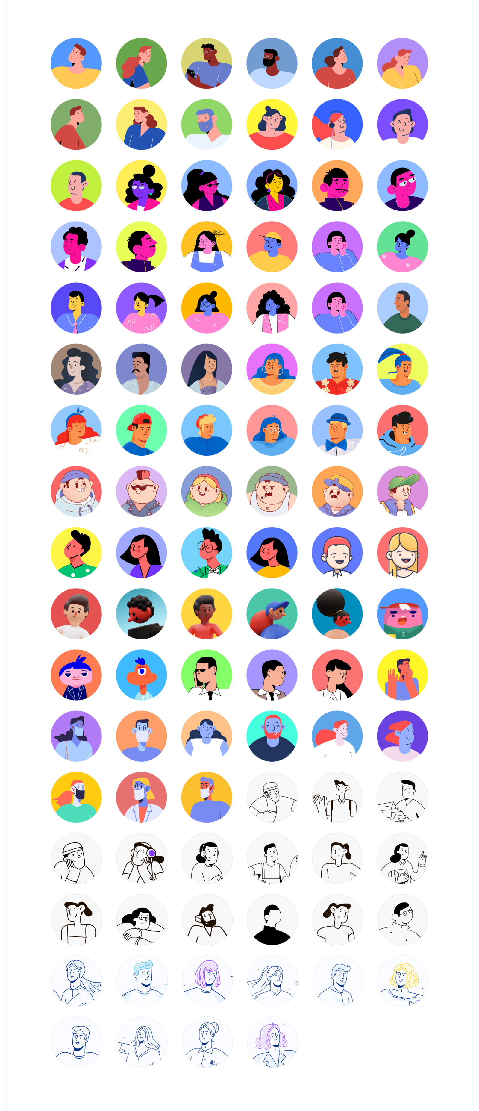 Userpics — Free Vector Illustrations