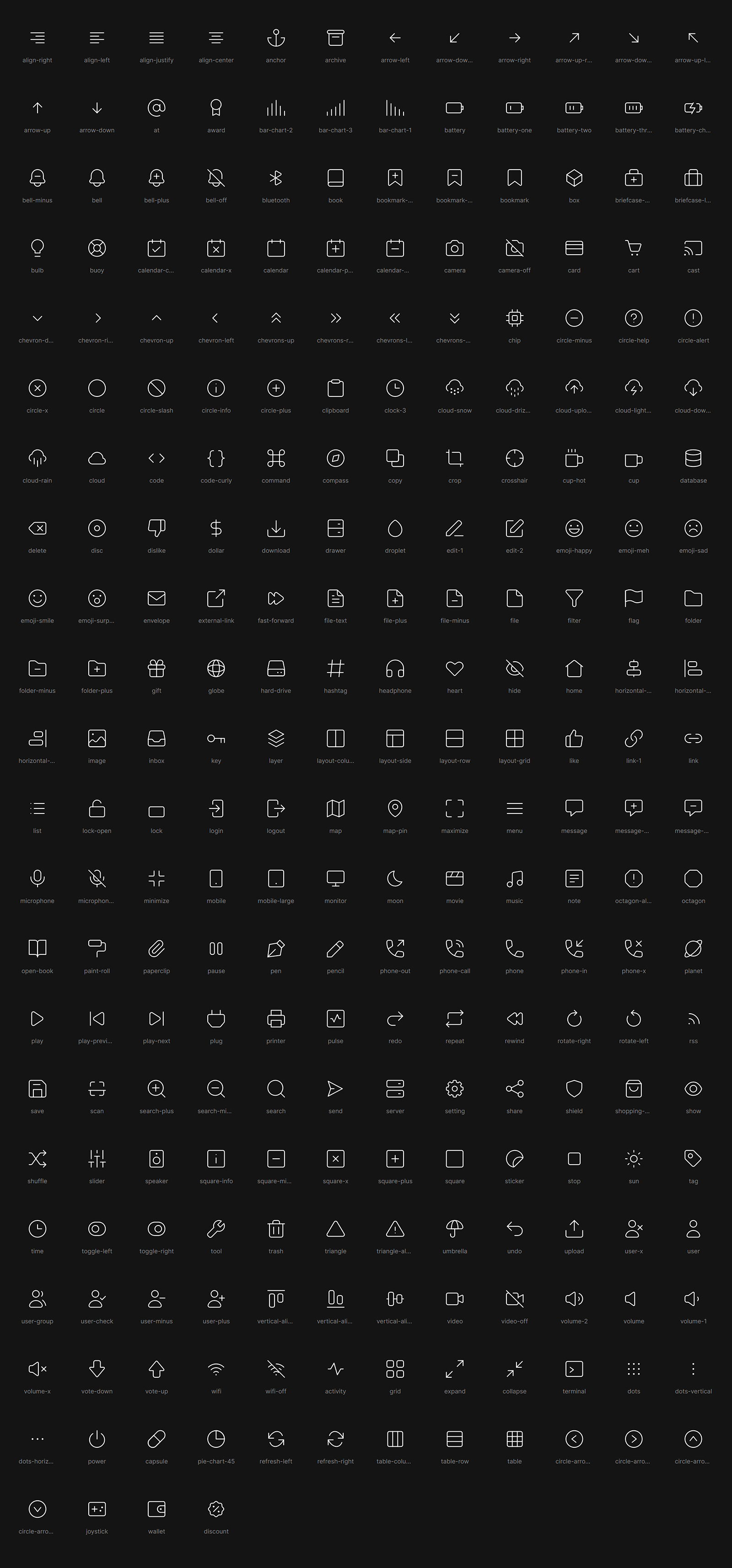 Atomicons — Beautiful & Highly Customizable Free Icons