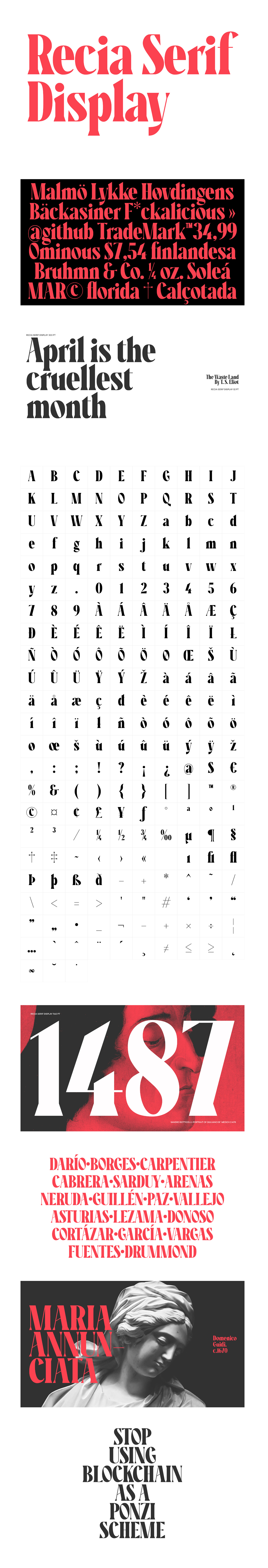 Recia Serif Display - Free Font
