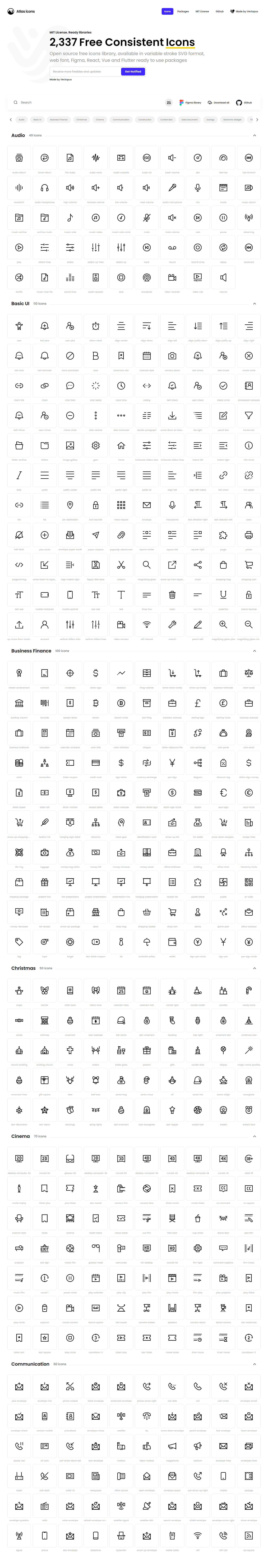 Atlas Icons - Free, Open-Source Pixel Perfect Icons