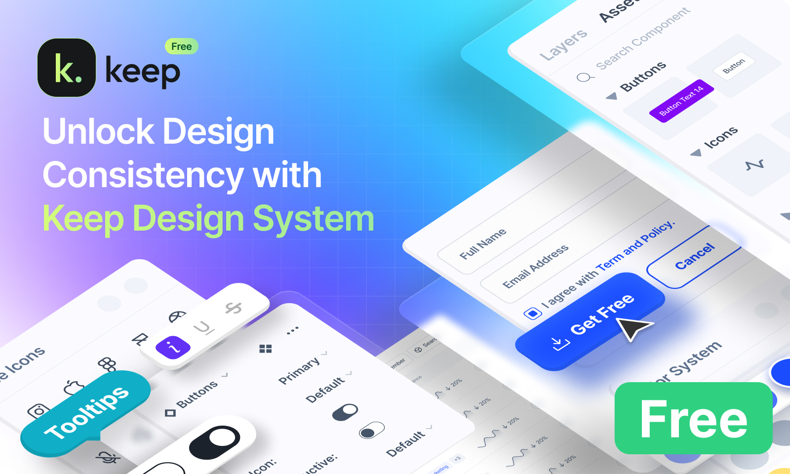 Keep: Free Design System & UI Kit for Figma