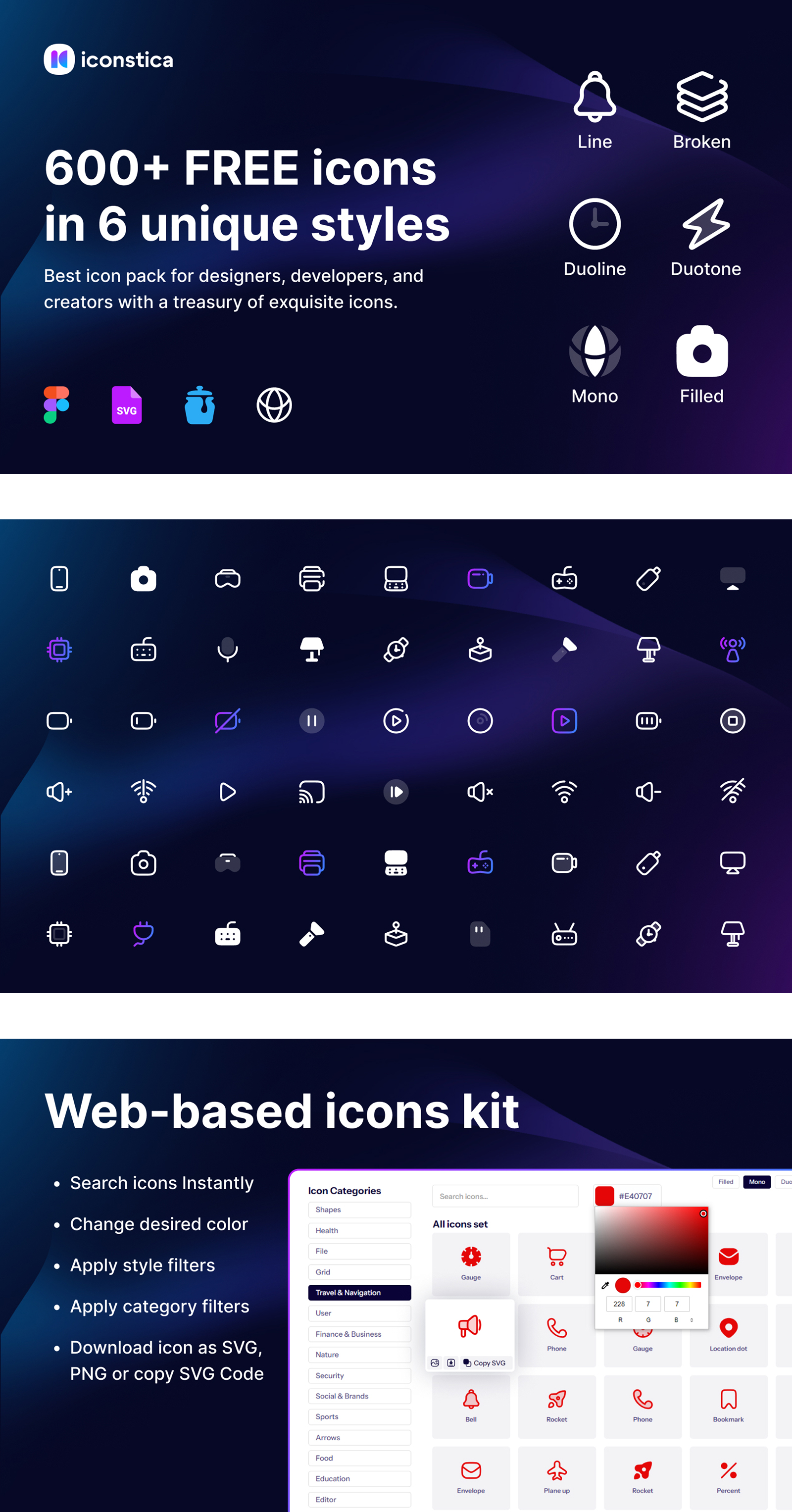 Free Icon Set by Iconstica Library