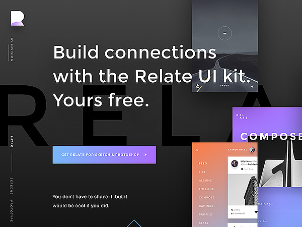 Relate: Free UI Kit For Photoshop And Sketch | Theme-UI