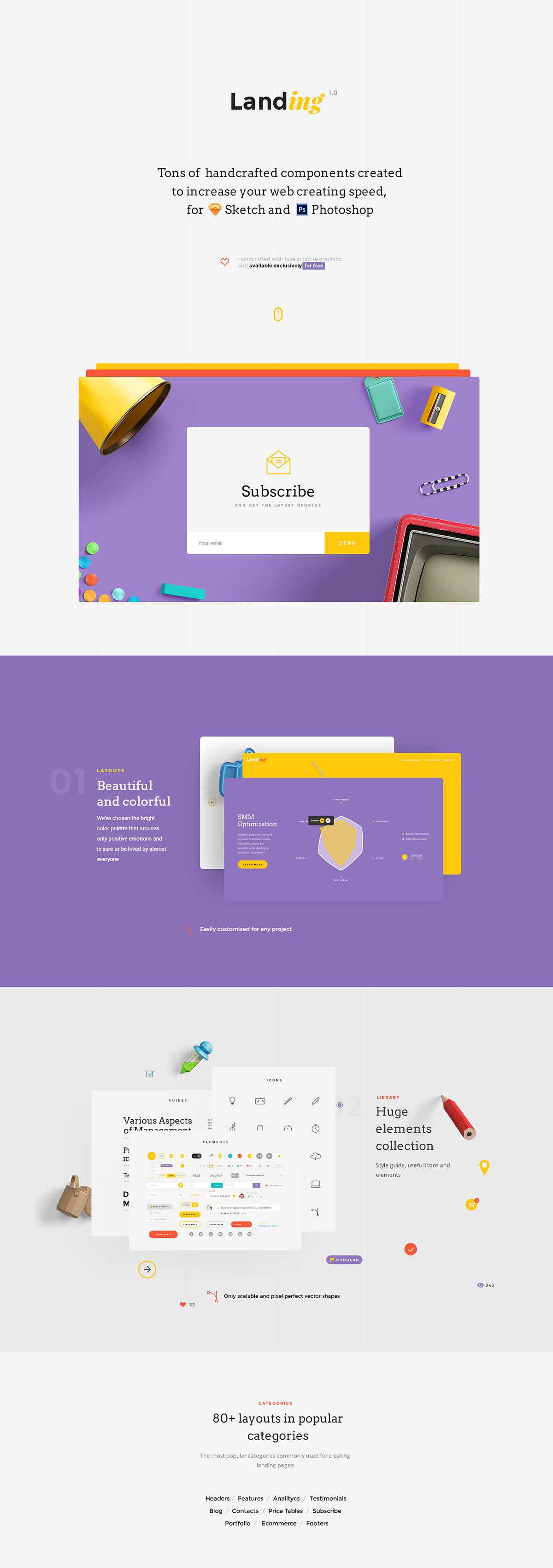 Landing Free Ui Kit Theme Ui