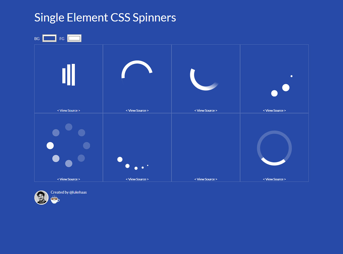 Single Element CSS Spinners | Theme-UI