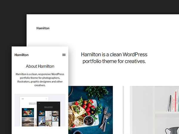 Hamilton: A Free WordPress Portfolio Theme for Creatives