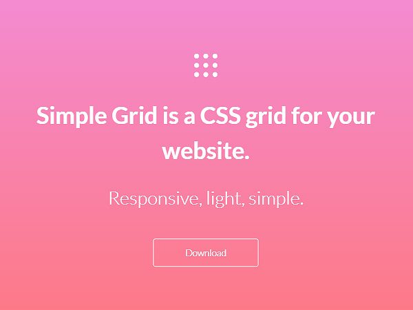 Simple Grid: Lightweight and Responsive CSS Grid