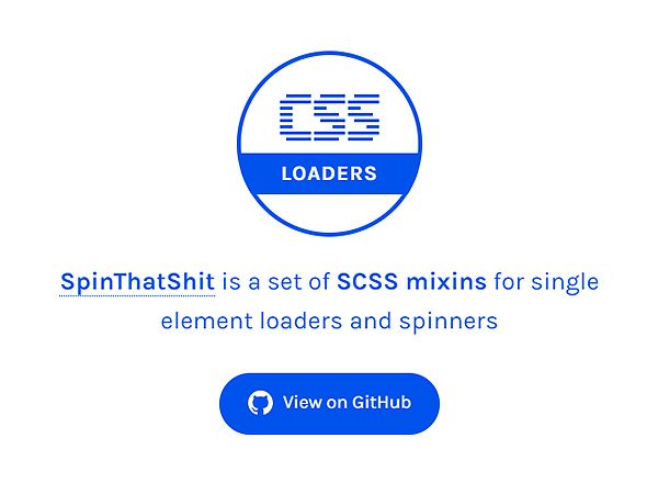 SpinThatShit: SCSS Mixins for Single Element Loaders