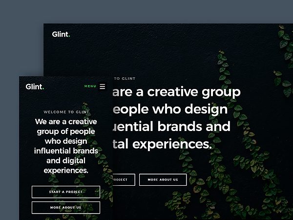 Glint - Free Agency HTML Website Template
