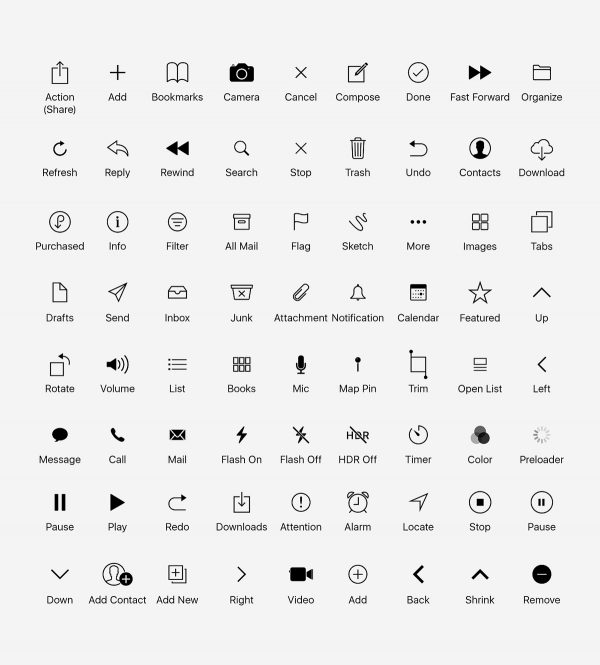 Free Native iOS10 and iOS11 Icon Sets | Theme-UI