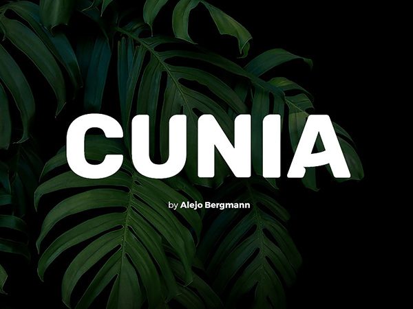 Cunia - free display font
