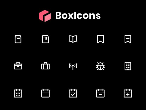 BoxIcons: High-Quality Web Friendly Free Icons