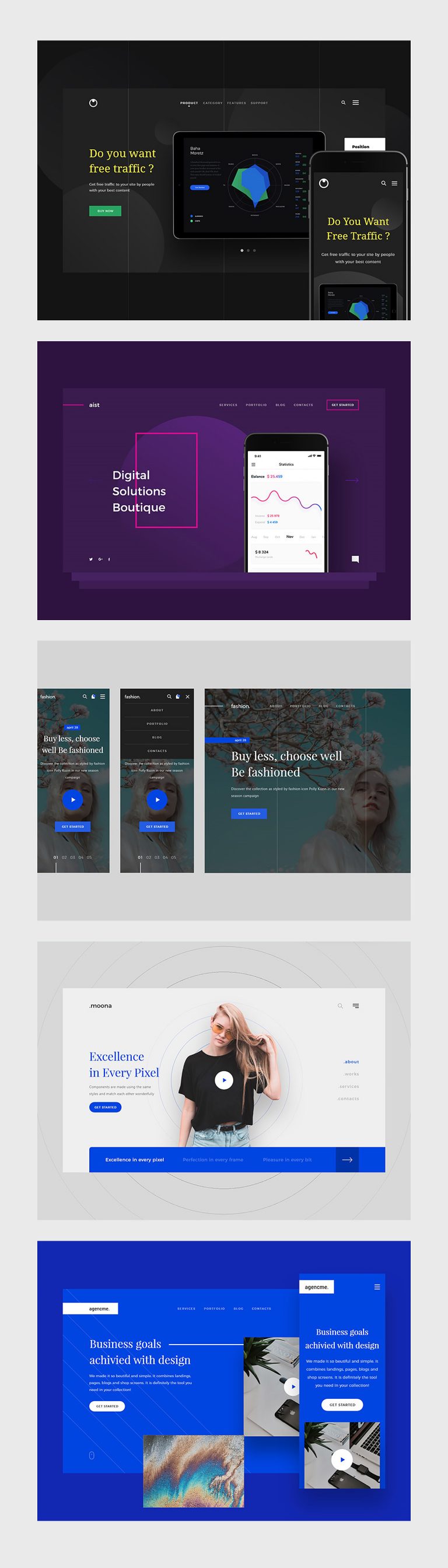 Midleton Free Website Headers | Theme-UI