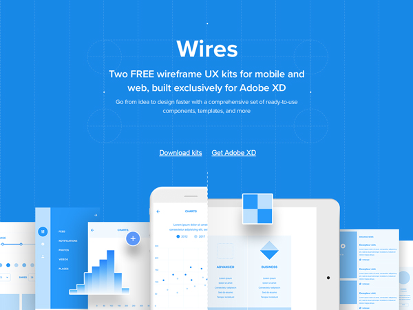 Wires - Free Wireframe Kits for Adobe XD